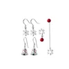 women Christmas decoration ear stud Holiday earring snowman bells elk pendant earring jewelry