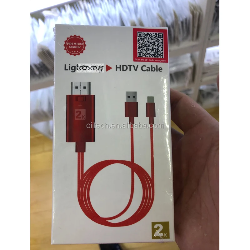 Hot selling  2m USB 3.1 Data Cable,for iphone to HD  MI cable with usb charging connect TV monitor
