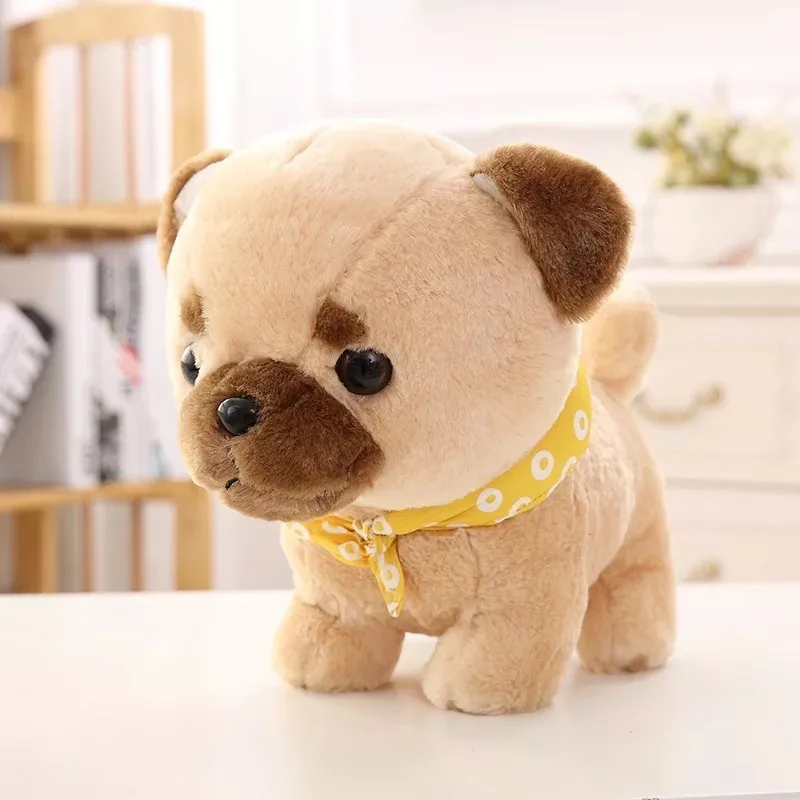 Custom Small Fluffy Puppy Plush Toy Dogs Stuffed Animals Soft Children