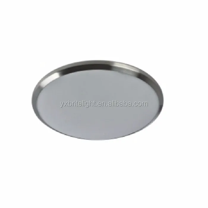 Round Ceiling Light Alabaster Glass  ETL/UL Listed LED/E26 Lamp Brushed Nickel