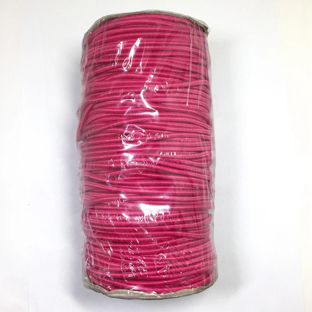 Multi colored round braided 3mm oem elastic cord manufacturer