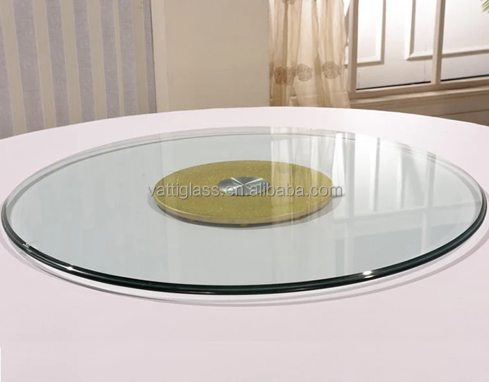 Comprar 24 pulgadas lazy susan para mesa de comedor, vidrio templado