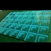 hot sale RGB color changing interactive light up stage dance floor 3d led mirrored infinite lighting glass floor