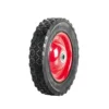 Non pneumatic wheels 200mm steel centre rubber trolley wheel for log spliter, hydraulic air bottle jack