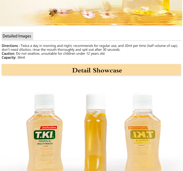 Bulk T.ki Brand Disposable 36ml Bottle Proplis Oral Oxygenating