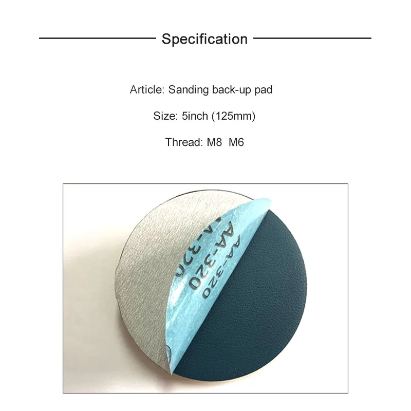 5 Inch 125mm Psa Vinyl Backup Sanding Pad Sander Backing Pad Power