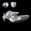 MOK Solid taper stainless steel bathroom handle lock,door key lock