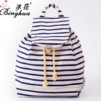 B-1564 Binghua Oem Design Fashion Bag Daily Canvas Backpack For College