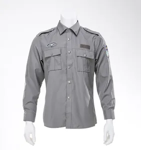 Wholesale high quality security company officer guard uniforms set dress shirt and trousers for patrol Wholesale high quality security company officer guard uniforms set dress shirt and trousers for patrol
