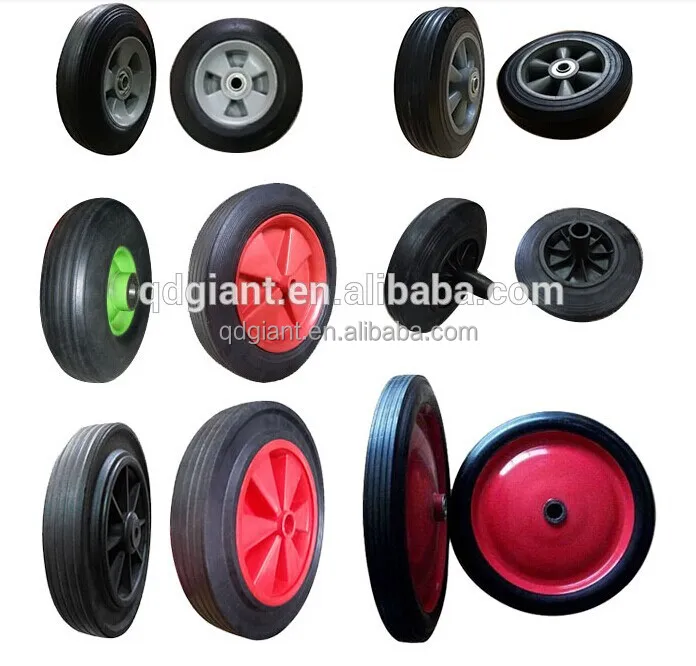 Rubber wheels 200mm for garbage cans
