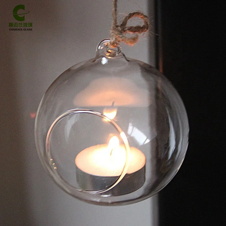 8cm Glass Globe Hanging Tealight Candle Holder Buy Tealight Candle