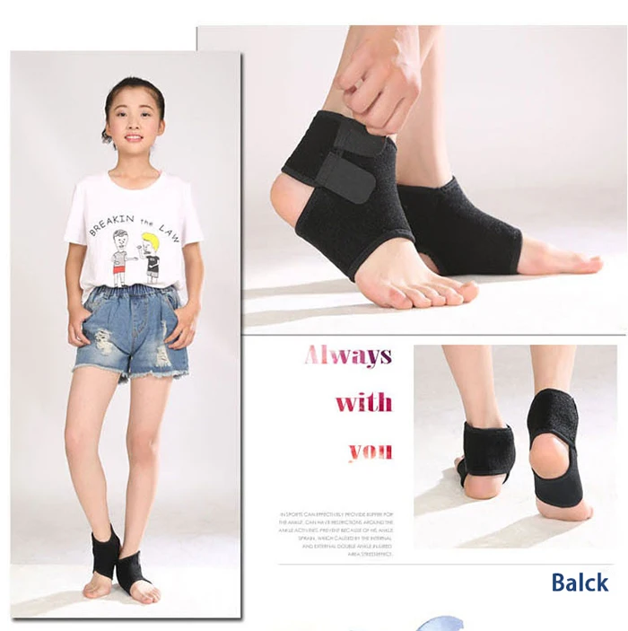 Breathable Adjustable Compression Ankle Foot Support Injury Protection Child Ankle Braces for Kids.jpg