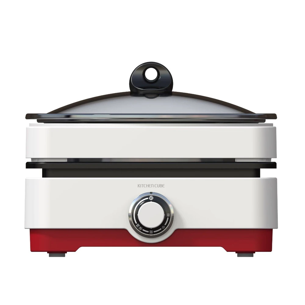 Electric 2 In 1 Cast Aluminum Grill Pan Korean Skillets Griddle