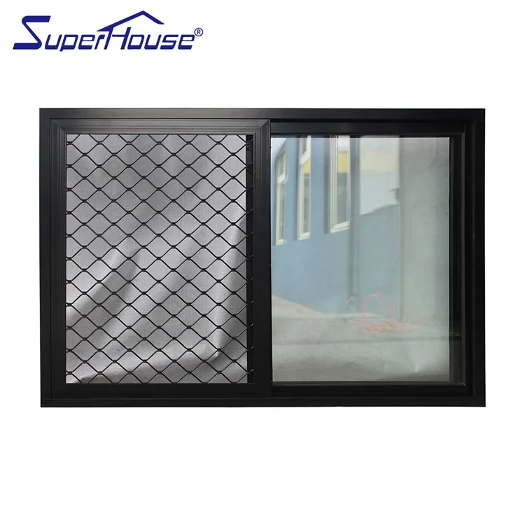 Hurricane Impact Resistant single pane sliding windows with double glass