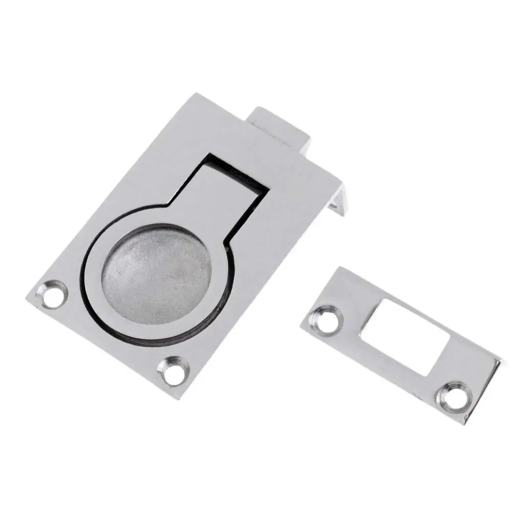 Stainless Steel Boat Hatch Locker Cabinet Lift Pull Ring Handle Practical Useful