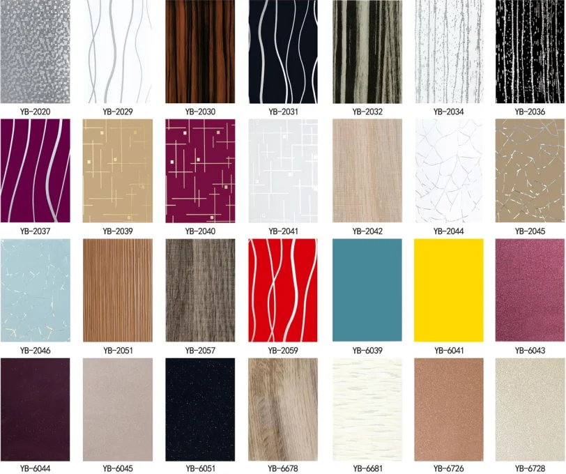 High Gloss Wood Grain Decorative Furniture Laminate Sheet