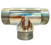 swimming pool railing pipe fitting manufacturer pipe grip brackets T shape 3 ways pipe connector