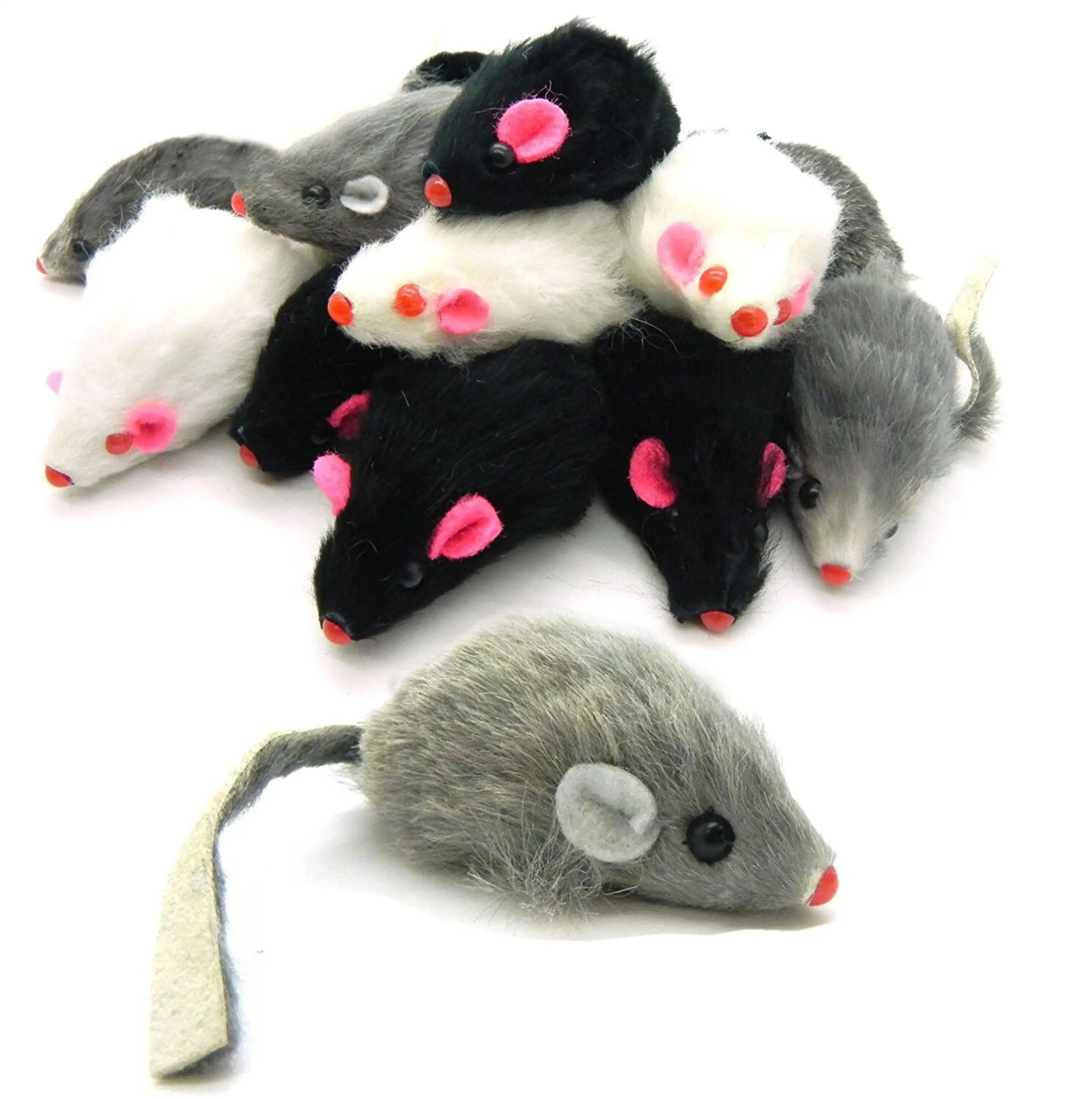 rabbit fur mouse cat toy