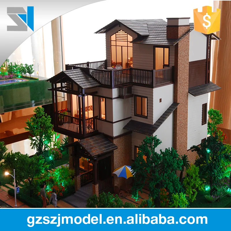 手工制作和精心设计的3d 别墅建筑模型 微型模型制作 Buy 3d 模型房子 建筑模型制作技术 3d 模型制作product On Alibaba Com