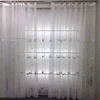Suitable for every market cheap Polyester embroidered assorted design organza sheer curtain fabric