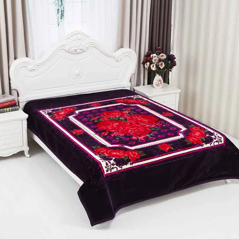 China Supplier Super Soft Embossed Large Size Adult Korea Style Raschel