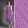 free sample accordion pleats chiffon fabric 75D crinkle chiffon crepe fabric