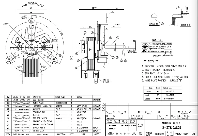 oven fan motor, View oven fan motor, Sung shin Product
