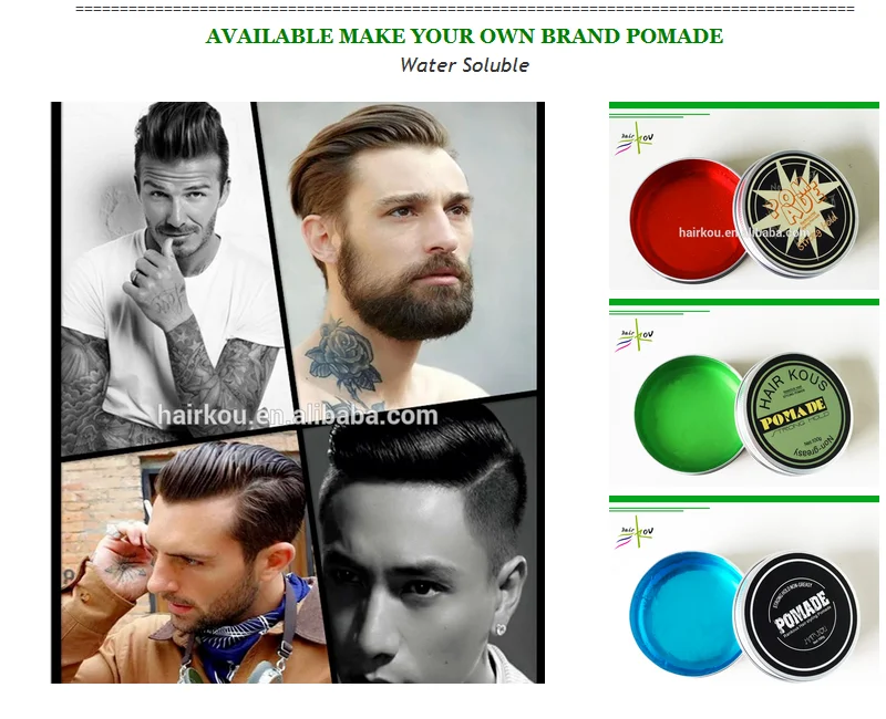 Hairkou Short Hair Styles Black Pomade Non Greasy Water Based