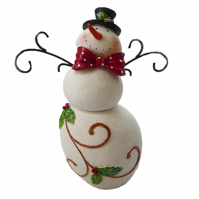 resin snowman statue outdoor