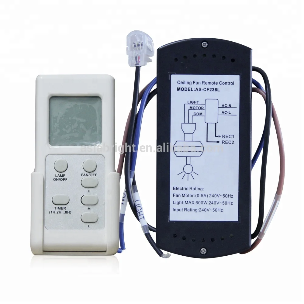 Infrared Ir Ceiling Fan Remote Control Switch Rectangular Receiver