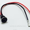 3 Pole Plastic DC Jack 5.5x2.5mm To Terminal 2 Wire Of Cable Assembly