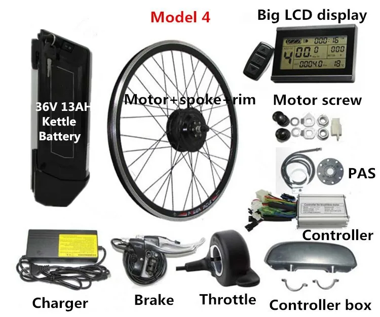 Best New Arrival Lithium Battery E-Bike Conversion Kit Cheap Price Pedal Assist Electric bike conversion kit 10