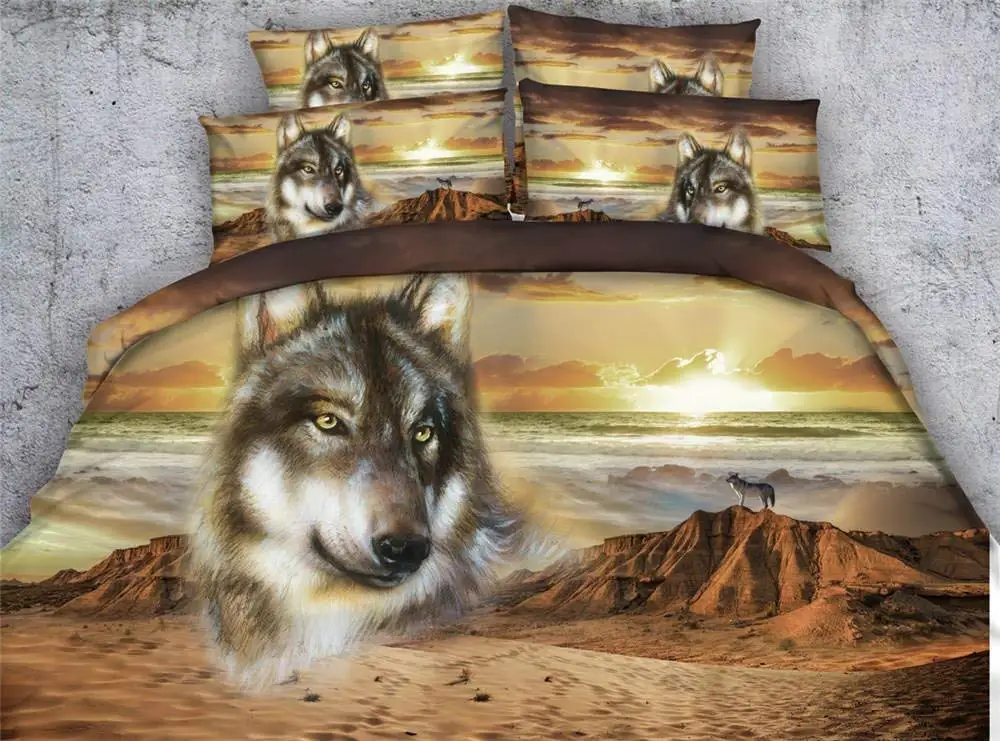 Tropical Bedspreads King Size Find Get Quotations Seiaoing Desert Wolf Duvet Cover Set Twin Full Queen King Cal Size Bedspreads Animal