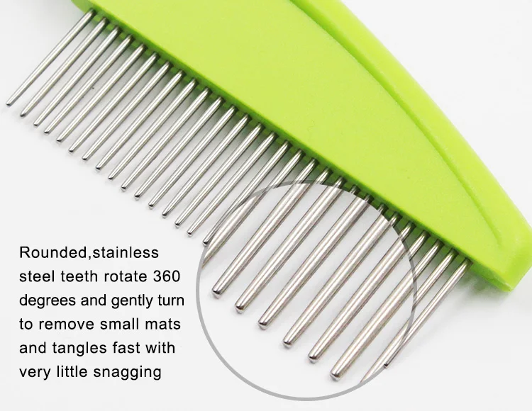 Professional Supplies Pet Cat Hair Thinning Detangler Metal Teeth