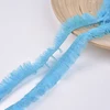 blue custom machine accessories ribbon fringes
