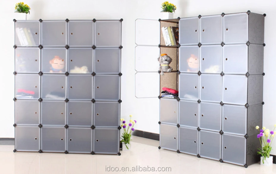 Easy Assemble Panel Plastic Storage Containers Ideas Each Cube