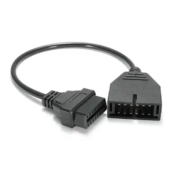 GM 12 Pin OBD1 to 16 Pin OBD2 Convertor Adapter Cable For Diagnostic Scanner New