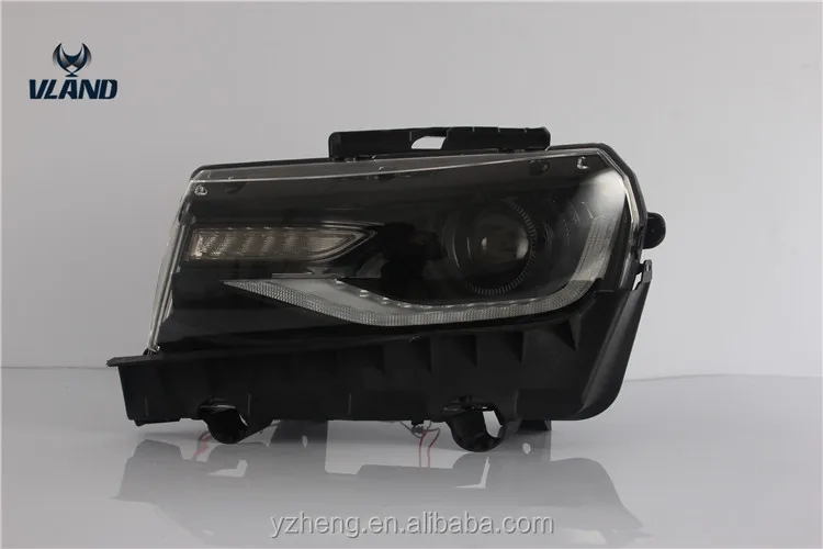 Vland Factory Car Head Lamp For Camaro SS LED Head Lights 2014-2015 Plug And Play New Design