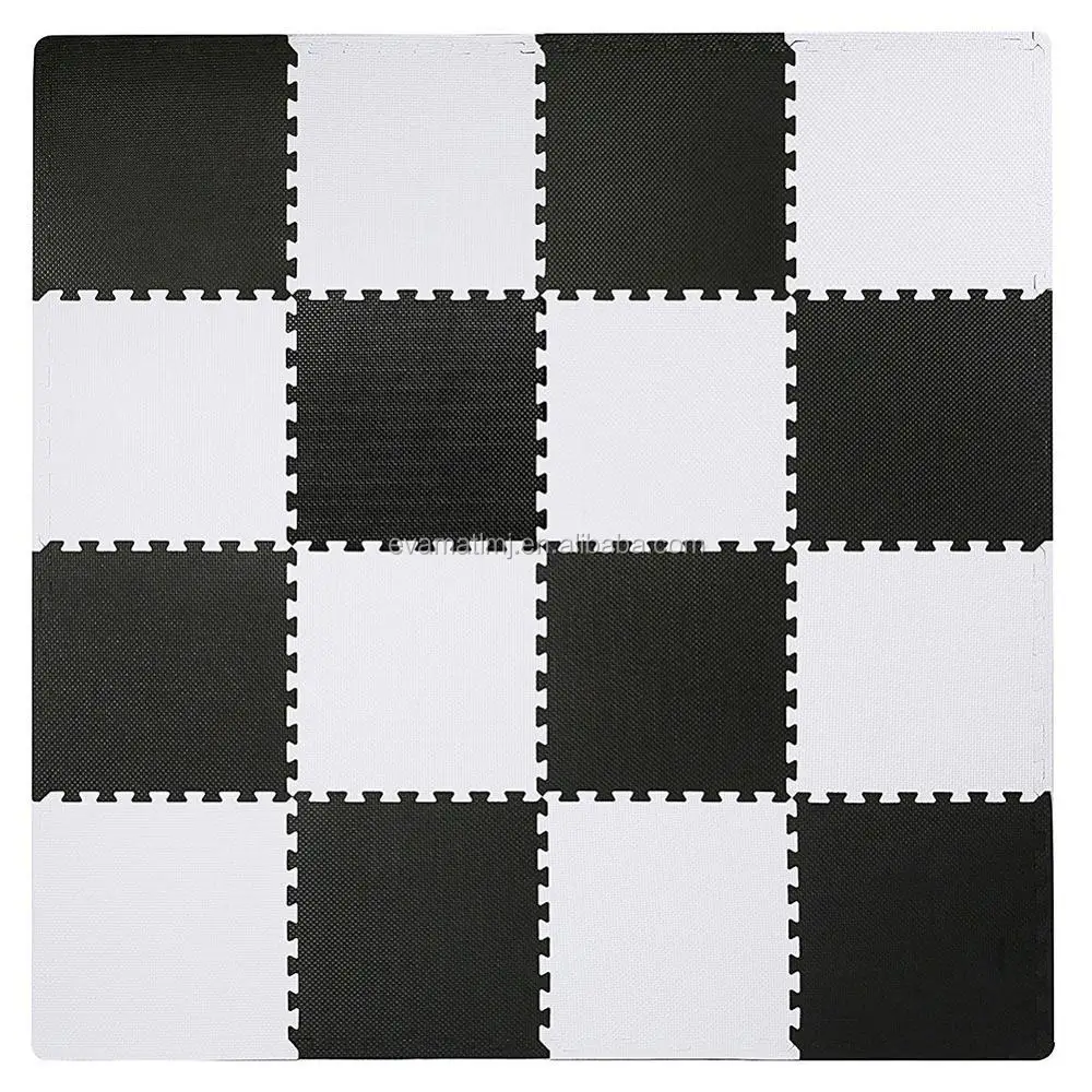 High Density Nontoxic Eva Foam Mat Black And White Buy Cheap