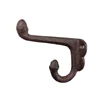 Hot Selling Heavy Duty Decorative Unique Modern Black/Brown Wall Cast Iron Hooks