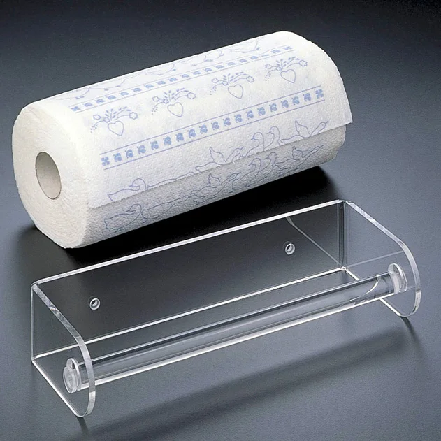 Clear Acrylic Paper Towel Holder,Wall Mount Paper Towel Roll Holder