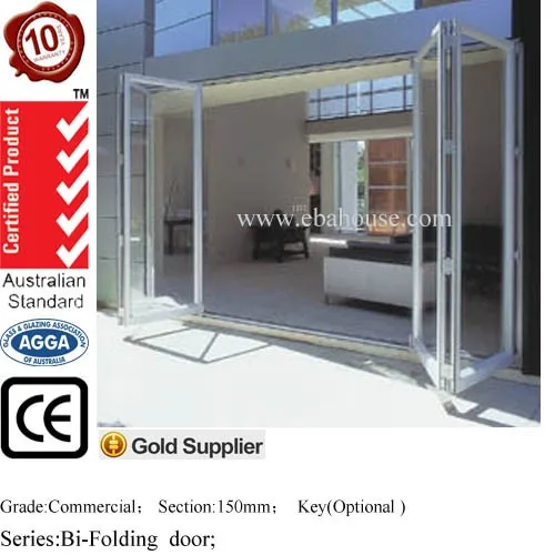 Aluminium Frameless Casement Door Commercial Glass Entry Door Main