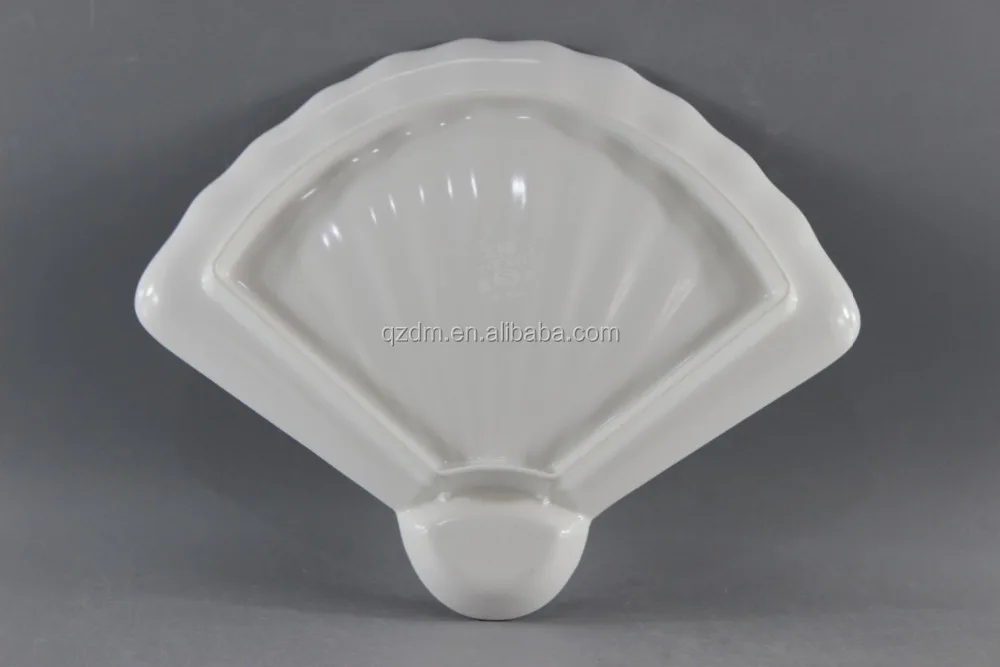 Shell Shape Melamine Dessert Dish,Food Grade Plastic Shell Plate