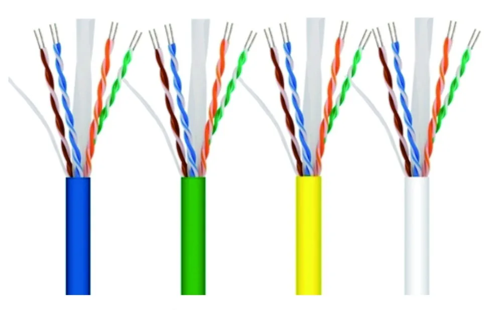 Cablu UTP CAT6 PNI U06 Cu 4 Perechi De Fire Torsadate, 0.50 Mm CCA Pentru Internet Si Sisteme De Supraveghere Rola 305 M Pni U06