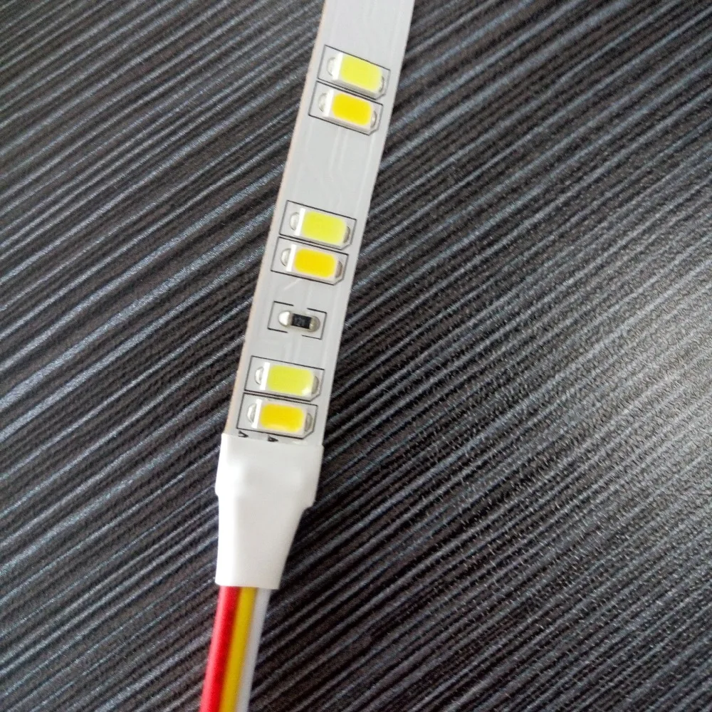 Custom bicolor 12v flexible 5730 warm white cool white led strip any mix of colors blue and white