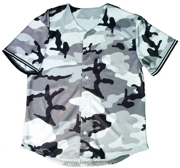 Healong Blank Baseball Jerseys Wholesale Polyester Custom Cheap