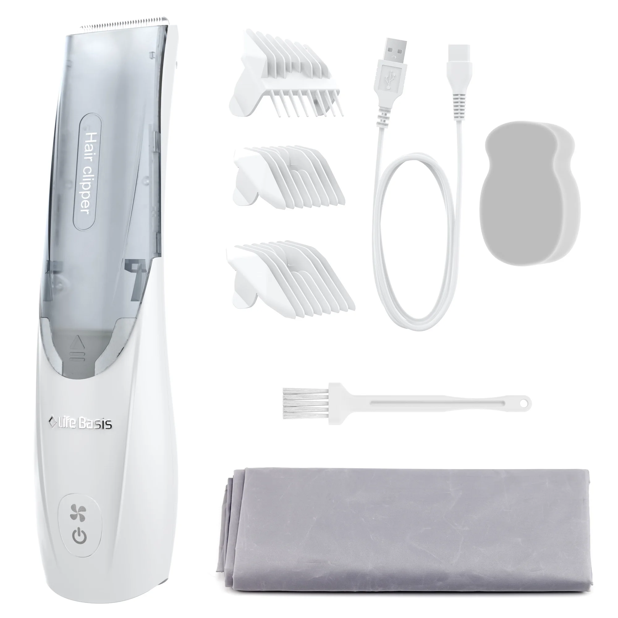 Baby hair accessories set low noise rechargeable hair clipper