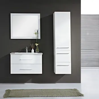 Europe Noro Simble White High Gloss Bathroom Vanity Unit Europe Noro Simble White High Gloss Bathroom Vanity Unit