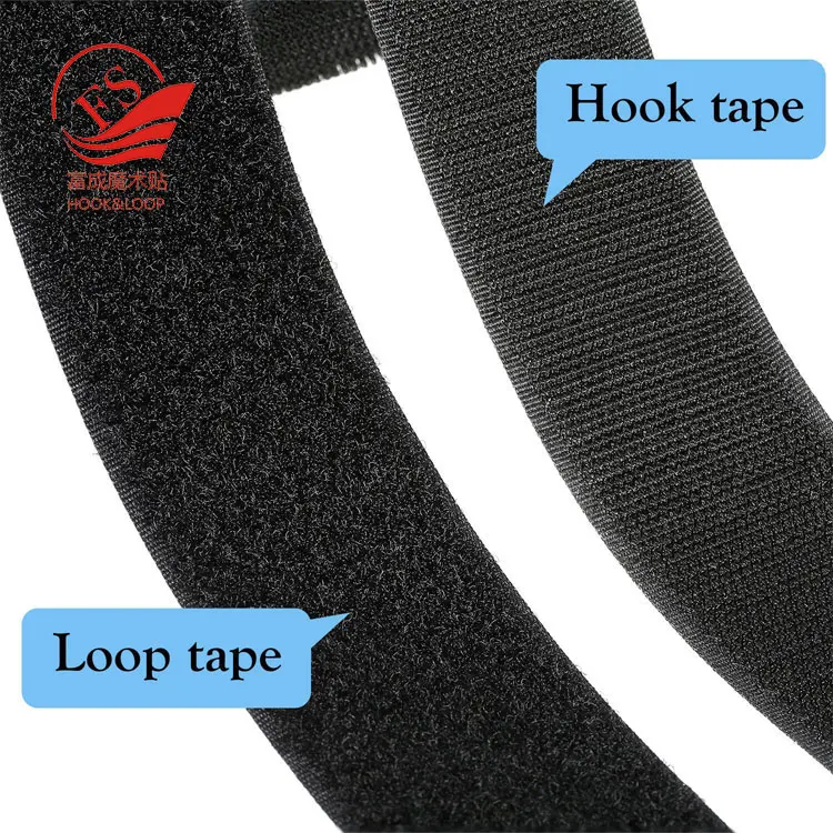 Custom Color Wide Hook And Loop Tape Adhesive Hook And Loop Nylon