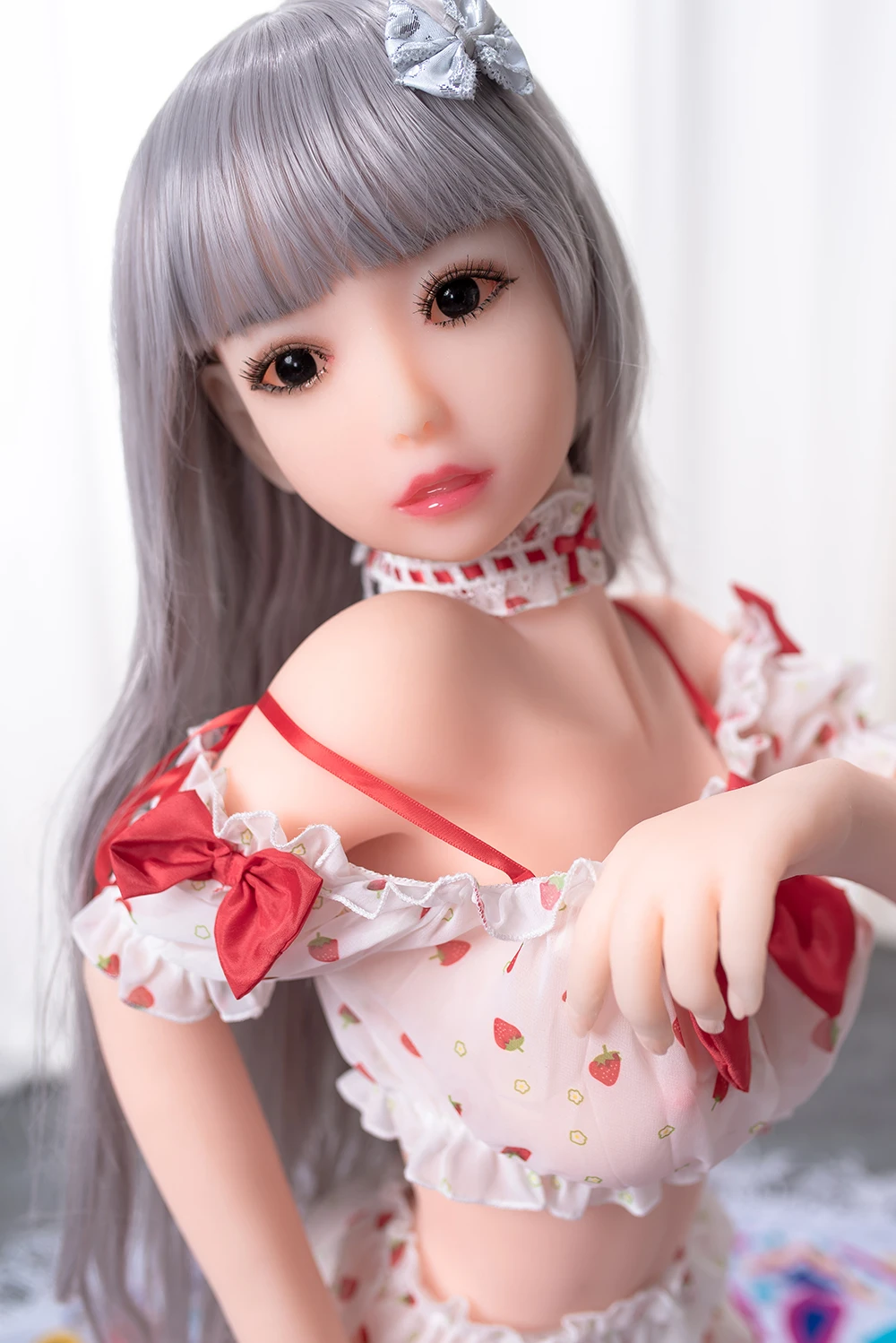Hot 128cm Mini Asian Anime Cute Silicone Sex Doll For Men